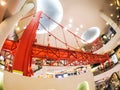 Miniature of golden gate bridge inside the building of the Terminal 21 shopping mall.